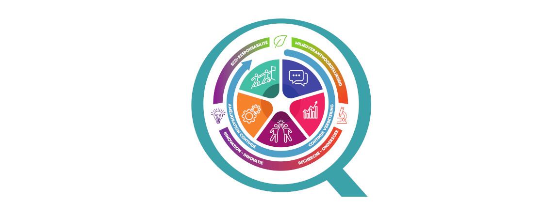 Logigramme du département qualité de l'H.U.B