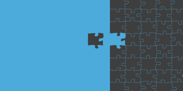 Concept de pièce de puzzle manquant collaboration